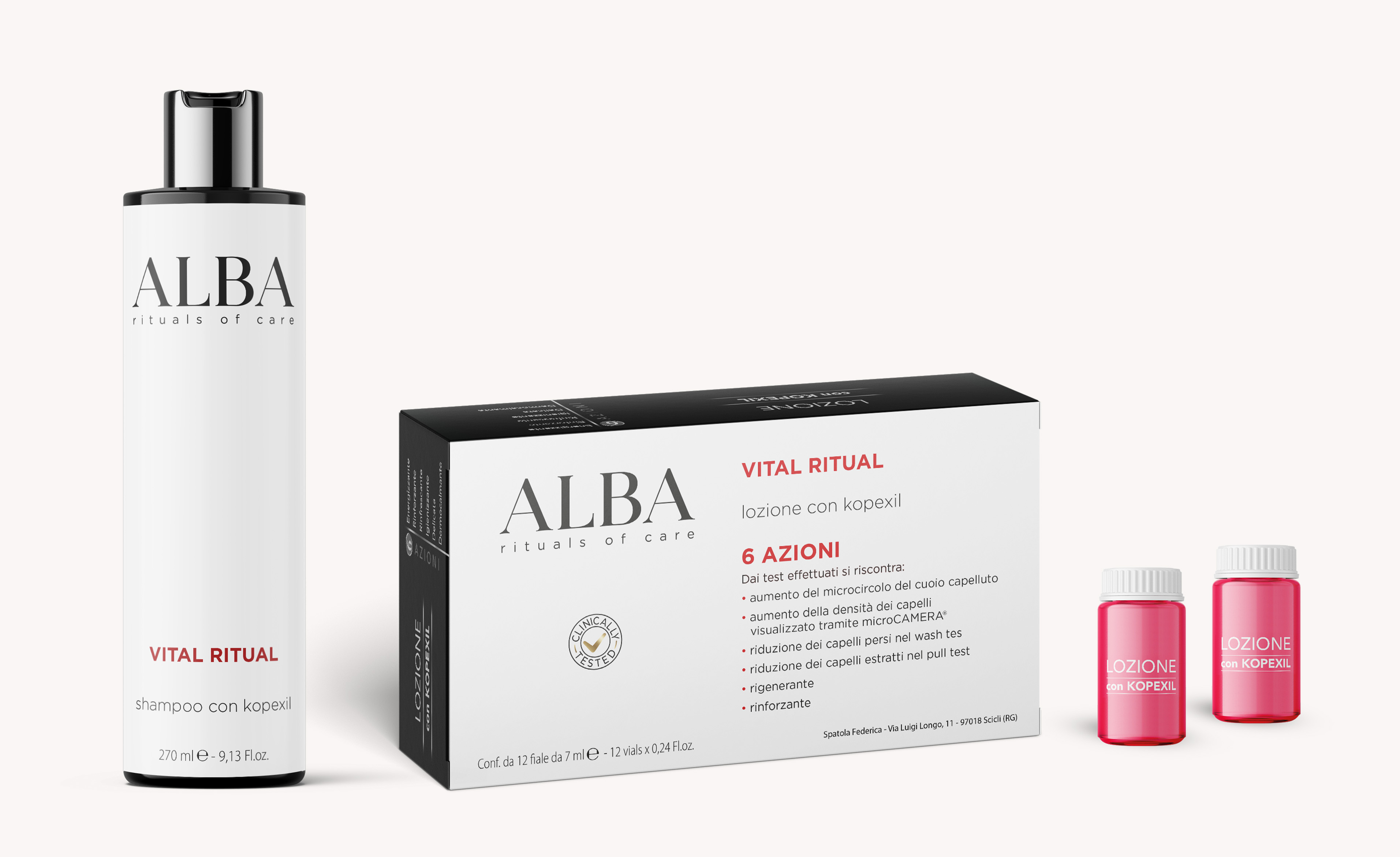 Set VITAL Shampoo + Lozione con Kopexil